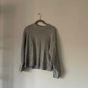 H&M Light Gray Ribbed Sweater